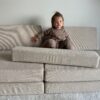 Sofa modułowa do pokoju dziecka Soffi Cordy Slim Sofa modułowa dla dziecka Soffi Cordy Slim beżowy sztruks