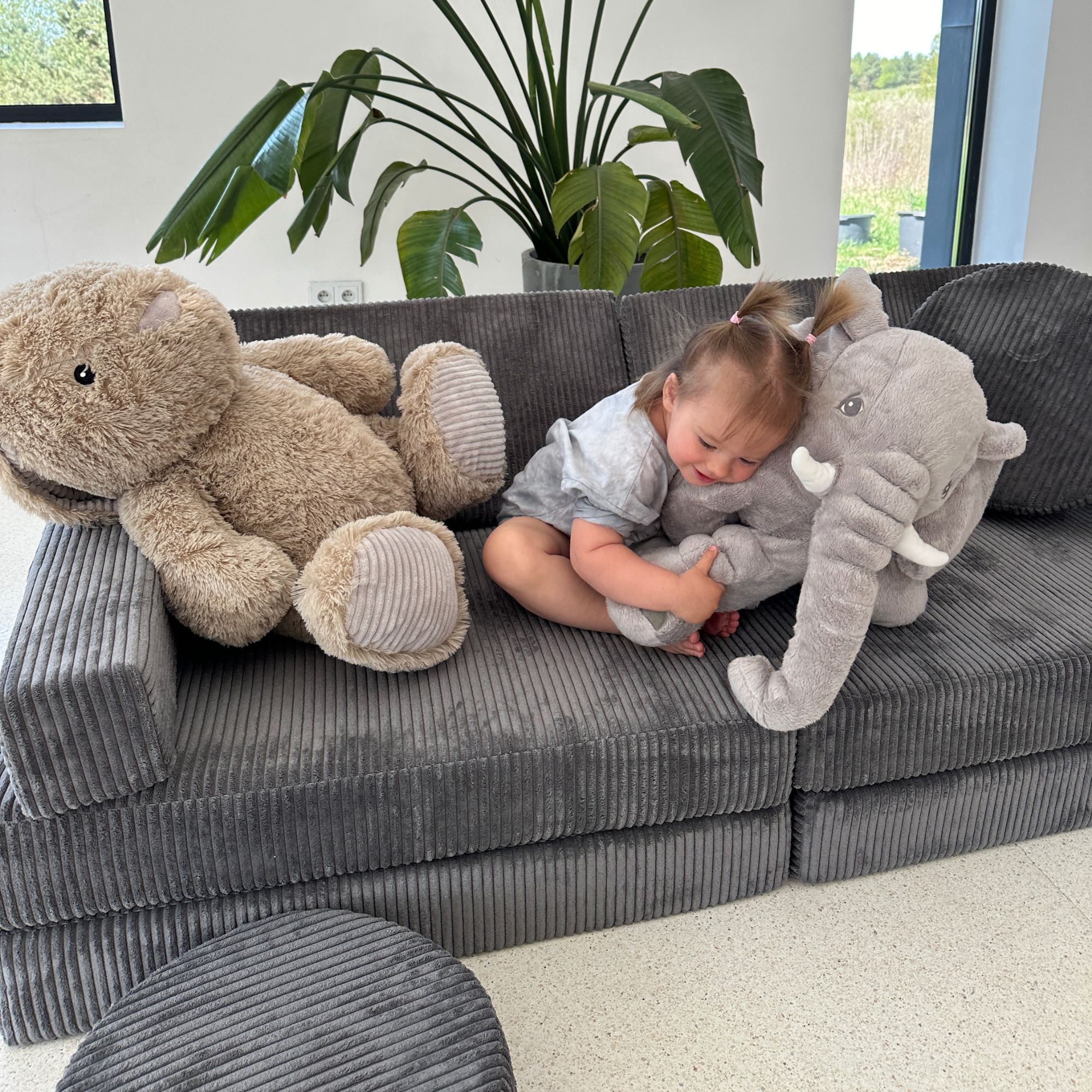 Sofa piankowa dla dzieci Soffi Cordy Sofa modułowa dla dzieci Soffi Cordy