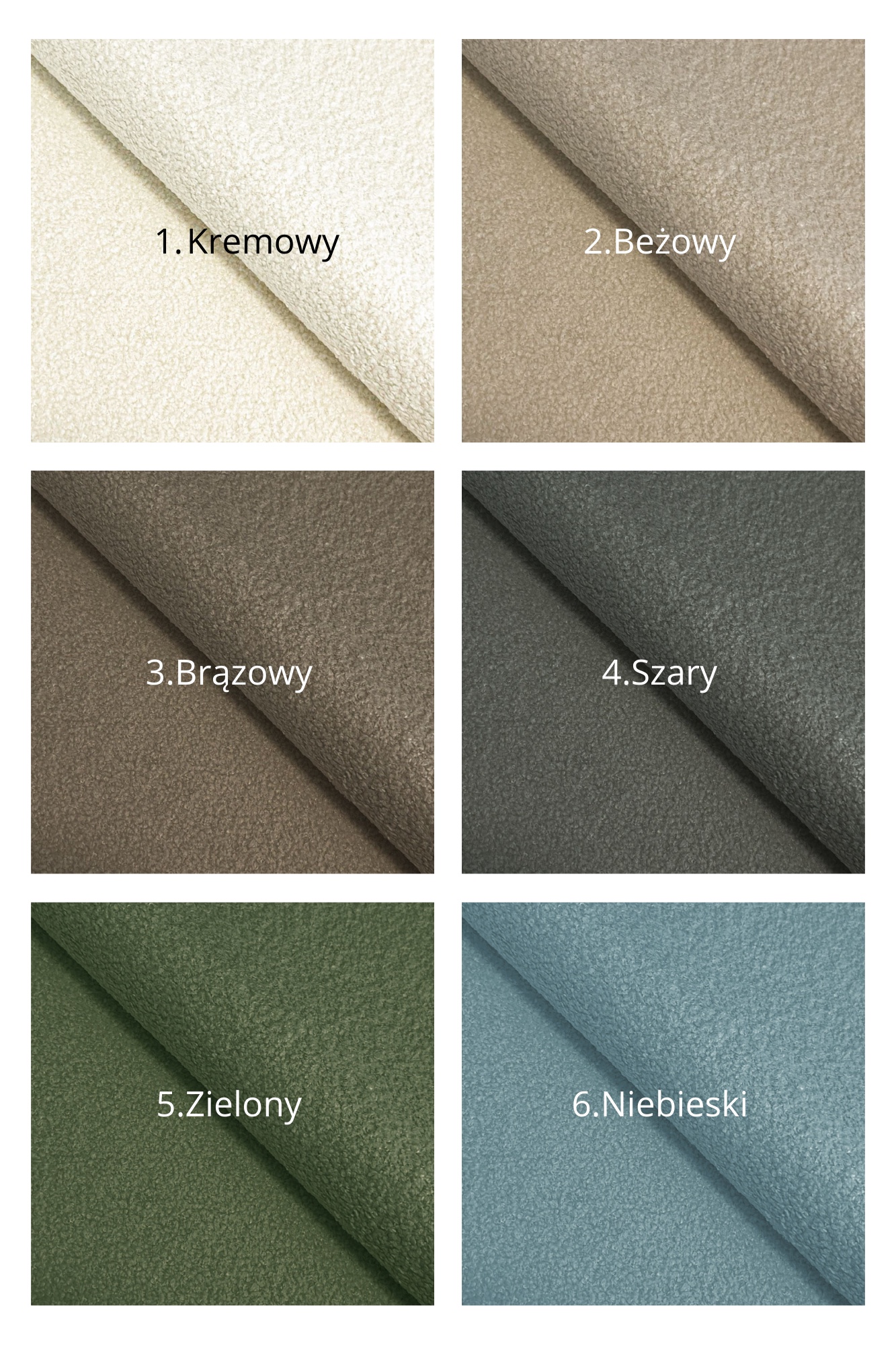 Sofa modułowa Boucle kolory Sofa modułowa dla dzieci Soffi Boucle kolory