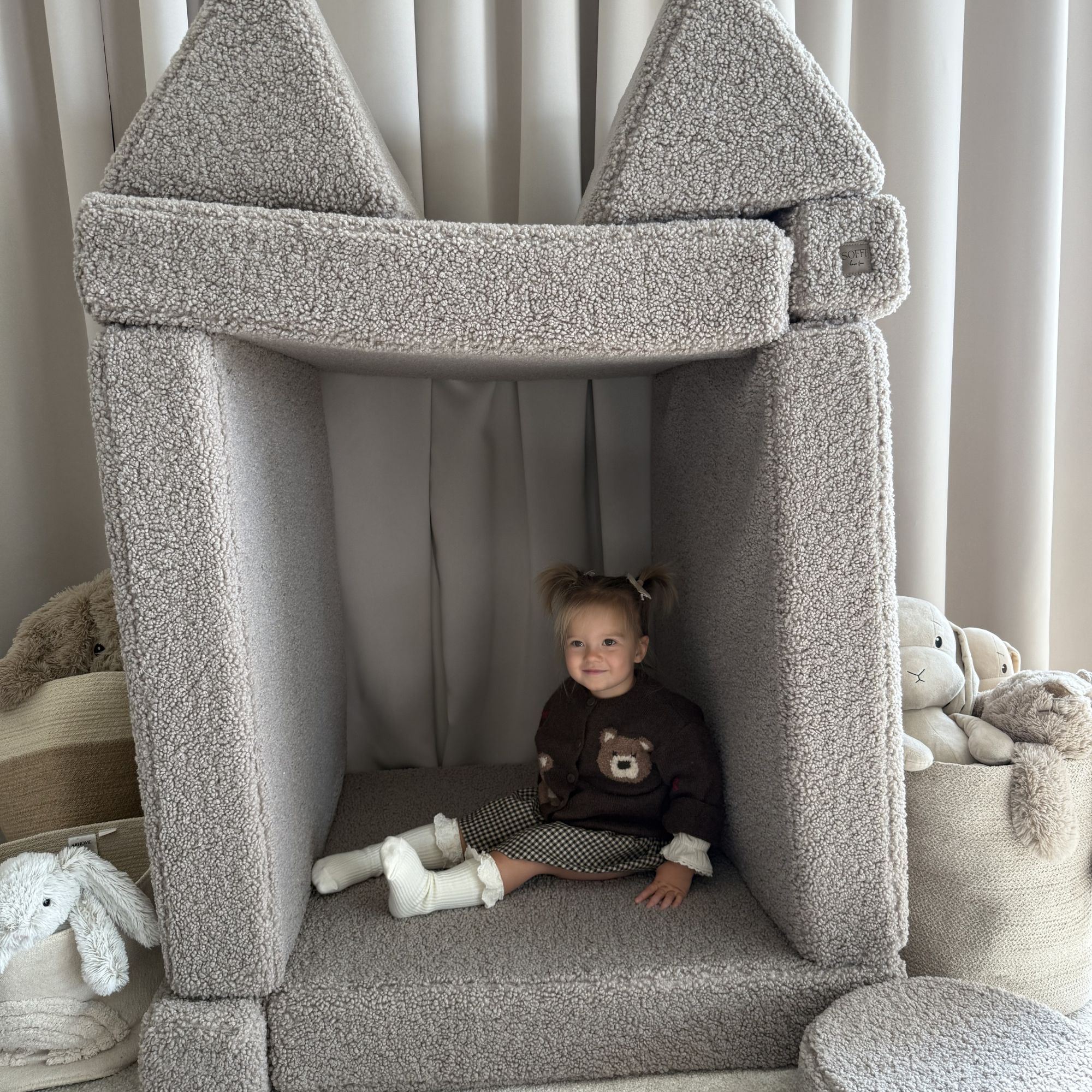 Sofa modułowa piankowa dla dzieci Soffi Teddy Kreatywna sofa modułowa do zabawy dla dziecka Soffi Teddy