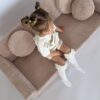 Sofa modułowa dla dzieci Soffi Petite Sofa modułowa do pokoju dziecka Soffi Petite różowy sztruks
