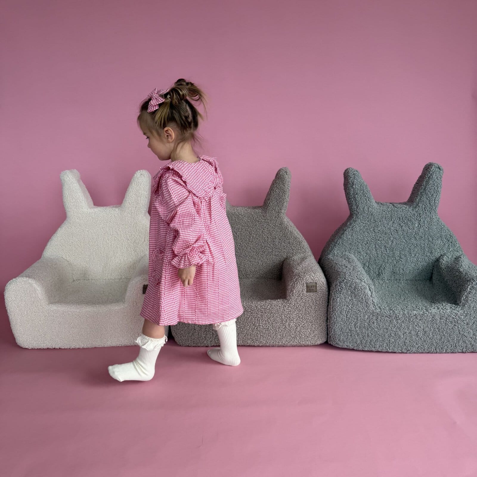 Foteliki dla dzieci Soffi Bunny Króliczek Trzy foteliki dla dzieci piankowe Soffi Bunny