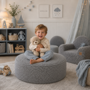 Pufa do zabawy i siedzenia Soffi Fluffy Teddy
